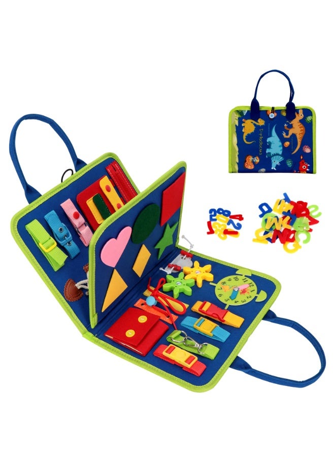 Daytoyz Busy Montessori Board for Children, 3 Layers Montessori Board, Montessori Games 1 Year Toddler, Learning Life Skills Educational Toys for Boy Girl Gifts for Children - Image 1